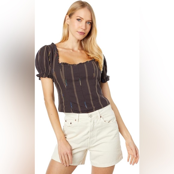 NWT Free People Serotonin Corset Style Top - Picture 2 of 11